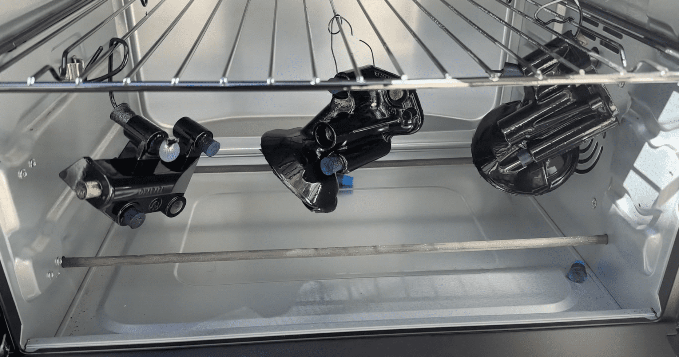 oven drying powder coating parts